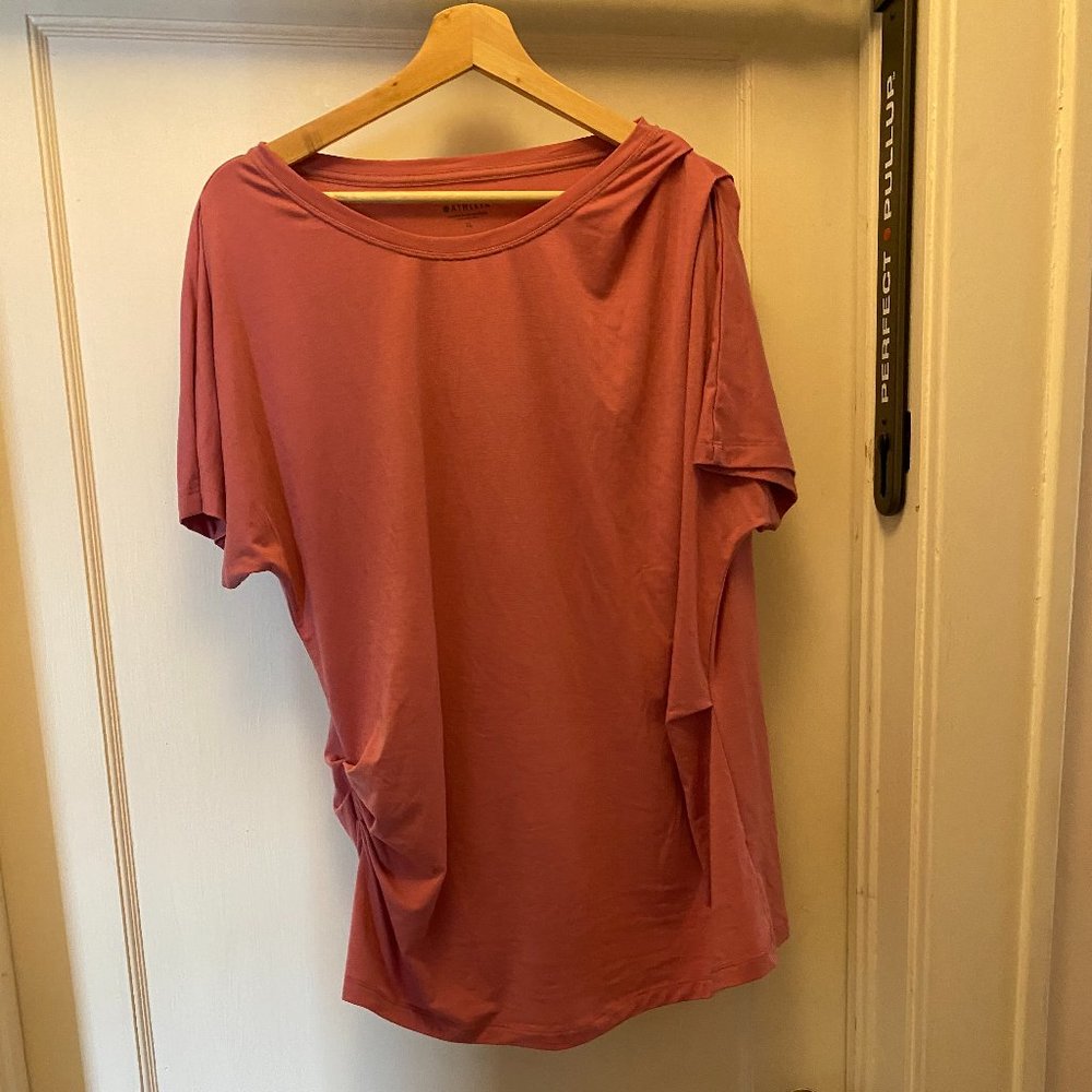 Athleta pleated tee